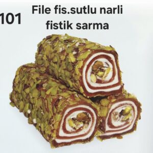 File Fıstık Sütlü Narlı Fıstık Sarma